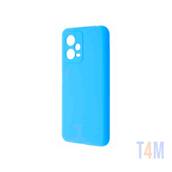 Silicone Case with Camera Shield for Xiaomi Redmi Note 12 Pro Blue